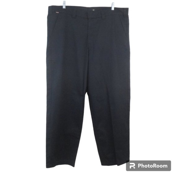 Craftsman Mens 44x31 Work Pants Navy Twill Flat Front Straight Leg - Picture 1 of 4